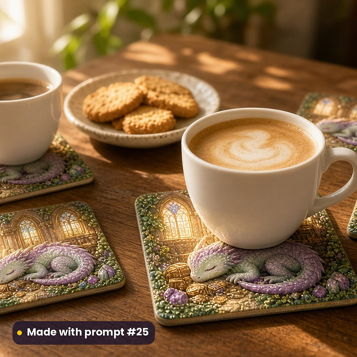 Medieval Legends, Vintage & Whimsical Collection: realistic UV-printed mockup, made with prompt #25