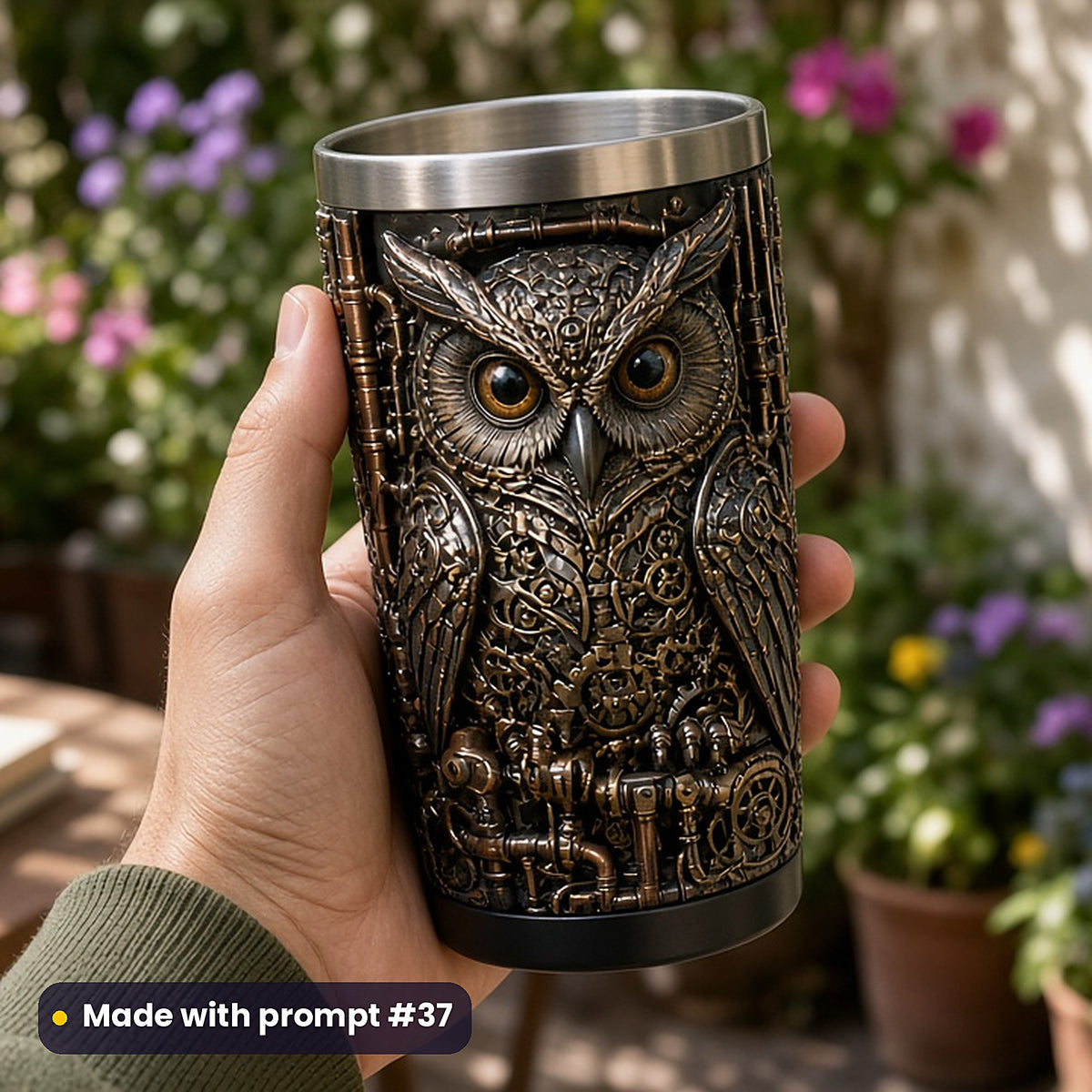 Steampunk Realms, Cinematic & Bold Collection: realistic UV-printed mockup, made with prompt #37
