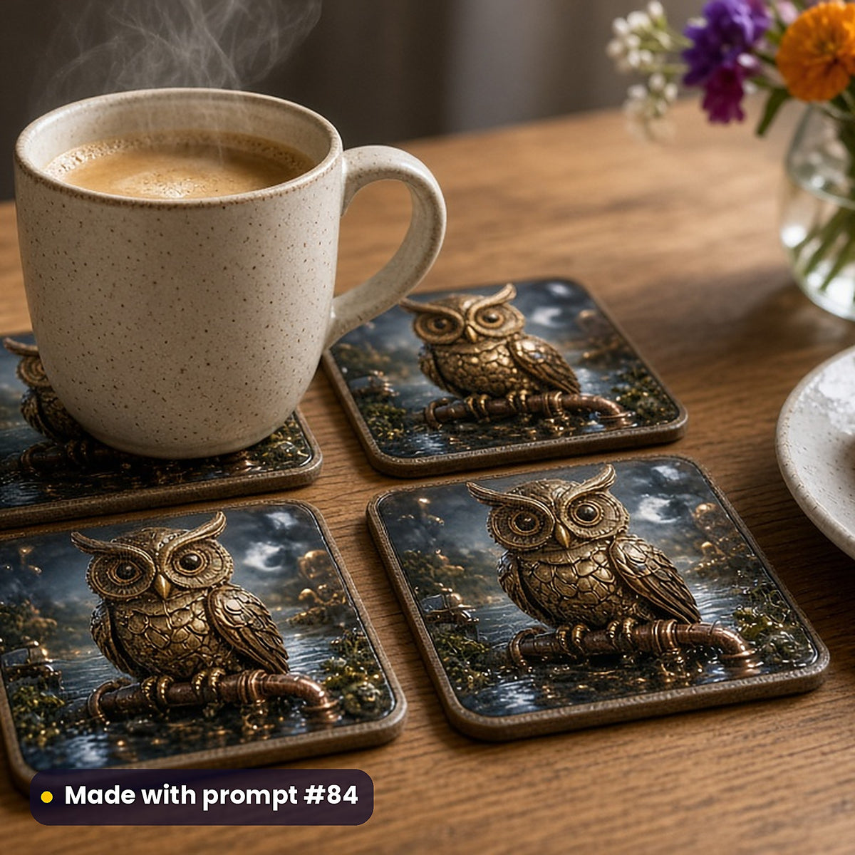 Steampunk Realms, Cinematic & Bold Collection: realistic UV-printed mockup, made with prompt #84