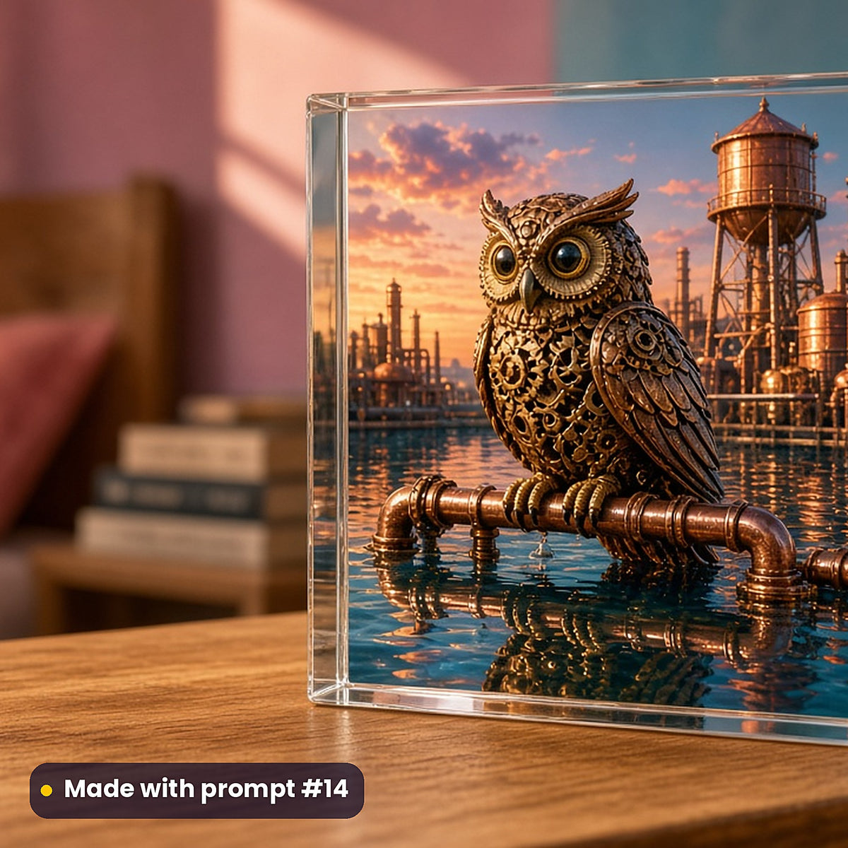 Steampunk Realms, Cinematic & Bold Collection: realistic UV-printed mockup, made with prompt #14