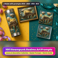 Steampunk Realms, Luxury & Decorative Collection: realistic UV-printed mockup, made with prompts #59 · #85 · #18 · #31