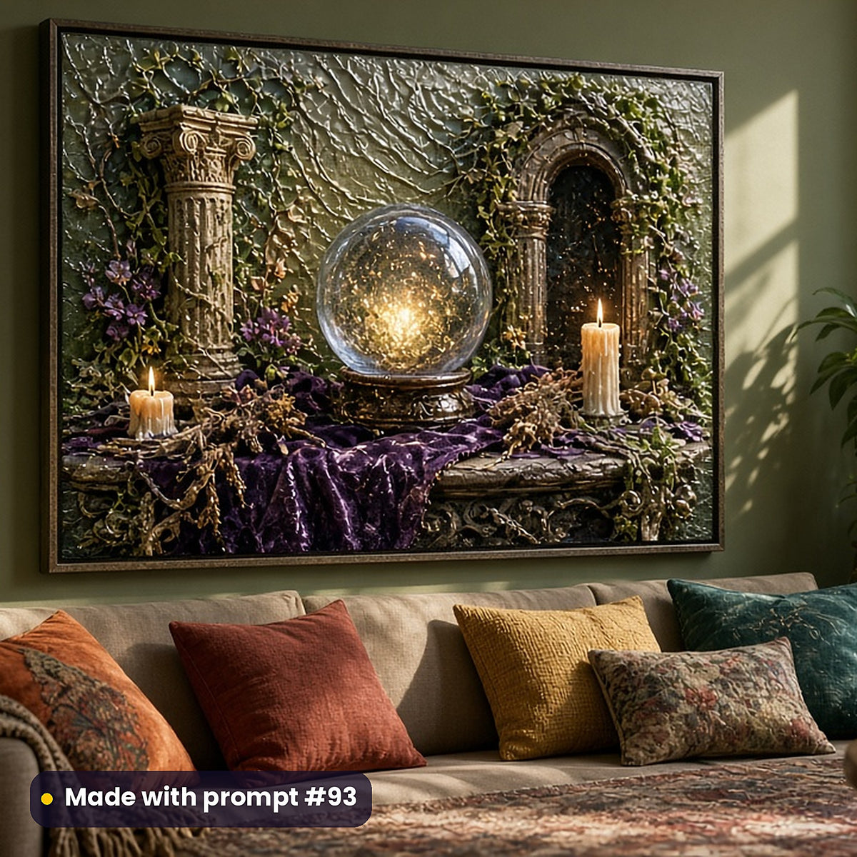 Alchemy and Occult Curiosities, Cinematic & Bold Collection: realistic UV-printed mockup, made with prompt #93