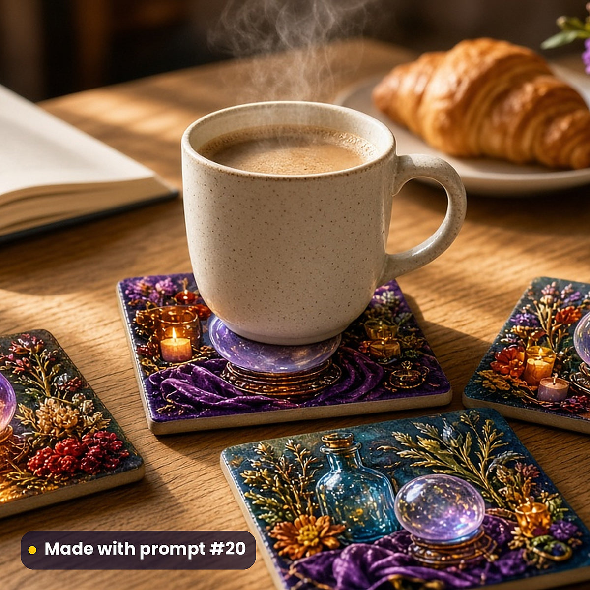 Alchemy and Occult Curiosities, Cinematic & Bold Collection: realistic UV-printed mockup, made with prompt #20