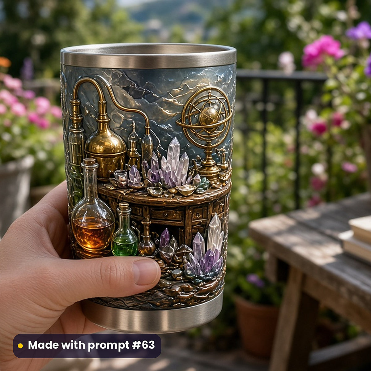 Alchemy and Occult Curiosities, Clean & Graphic Collection: Made with prompt #63 – realistic UV-printed mockup