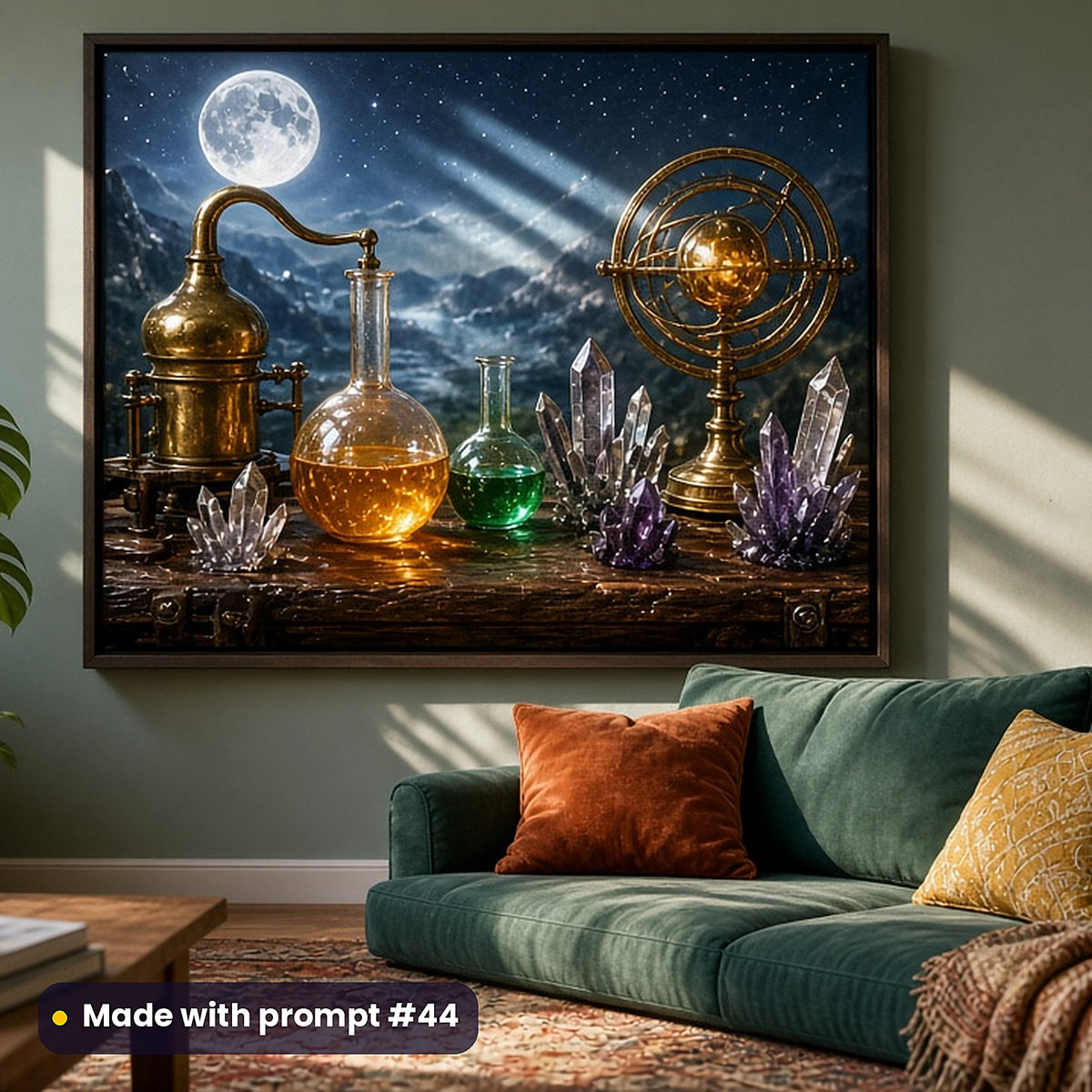 Alchemy and Occult Curiosities, Clean & Graphic Collection: Made with prompt #44 – realistic UV-printed mockup