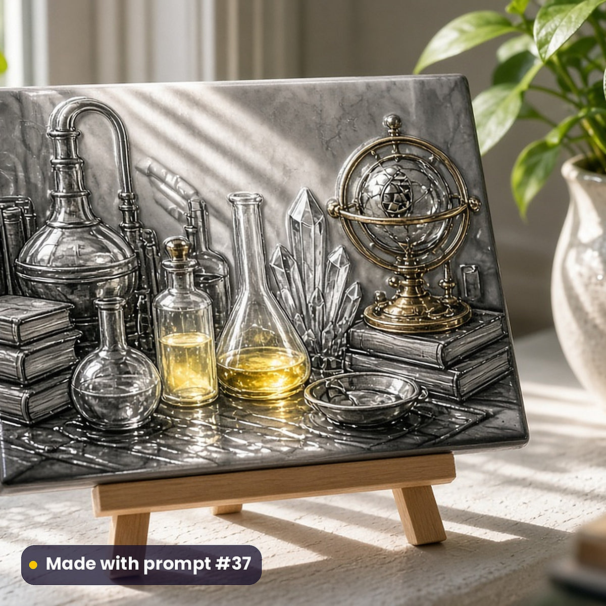 Alchemy and Occult Curiosities, Clean & Graphic Collection: Made with prompt #37 – realistic UV-printed mockup
