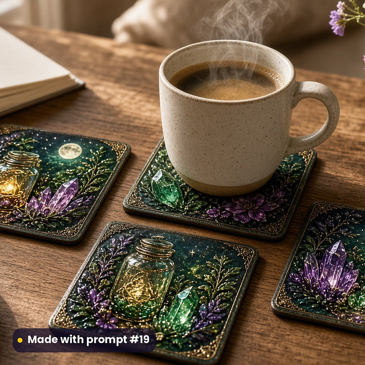 Alchemy and Occult Curiosities, Luxury & Decorative Collection: realistic UV-printed mockup, made with prompt #19