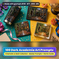 Dark Academia, Cinematic & Bold Collection: realistic UV-printed mockup, made with prompts #38 · #71 · #99 · #5