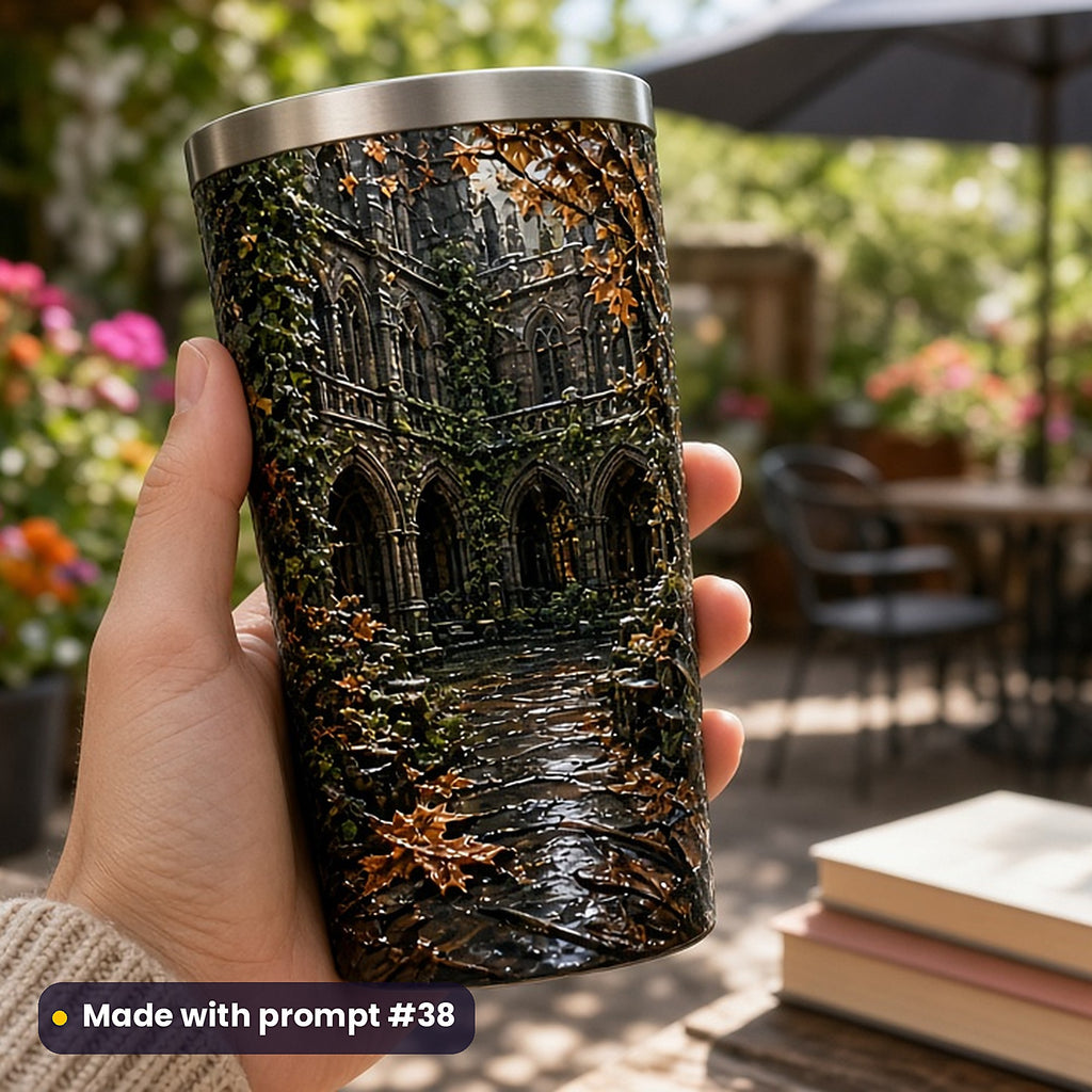Dark Academia, Cinematic & Bold Collection: realistic UV-printed mockup, made with prompt #38
