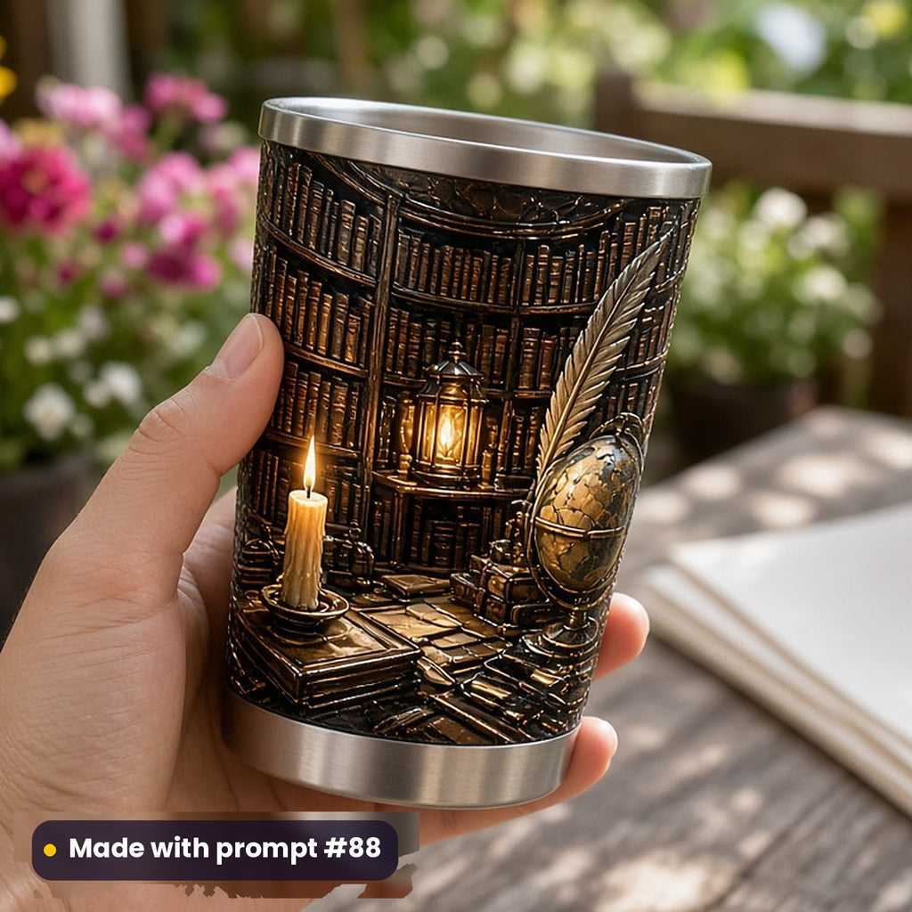 Dark Academia, Clean & Graphic Collection: Made with prompt #88 – realistic UV-printed mockup