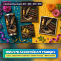 Dark Academia, Luxury & Decorative Collection: realistic UV-printed mockup, made with prompts #37 · #68 · #57 · #90