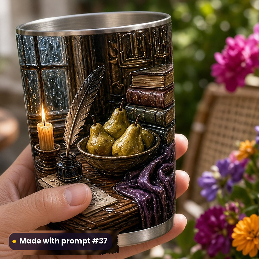 Dark Academia, Luxury & Decorative Collection: realistic UV-printed mockup, made with prompt #37
