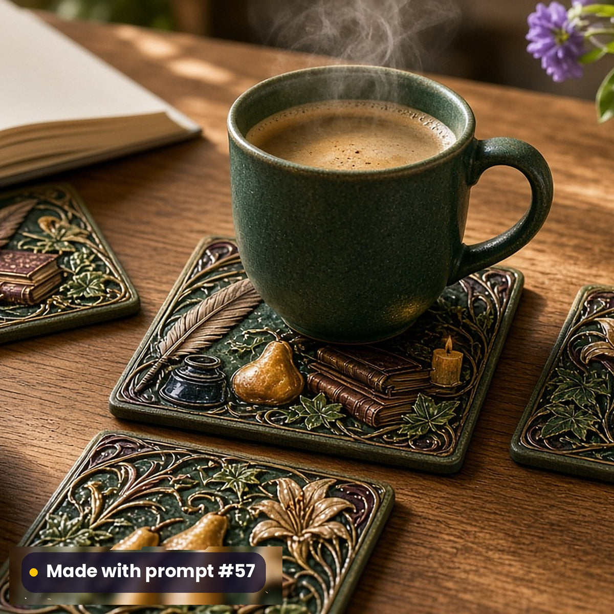 Dark Academia, Luxury & Decorative Collection: realistic UV-printed mockup, made with prompt #57