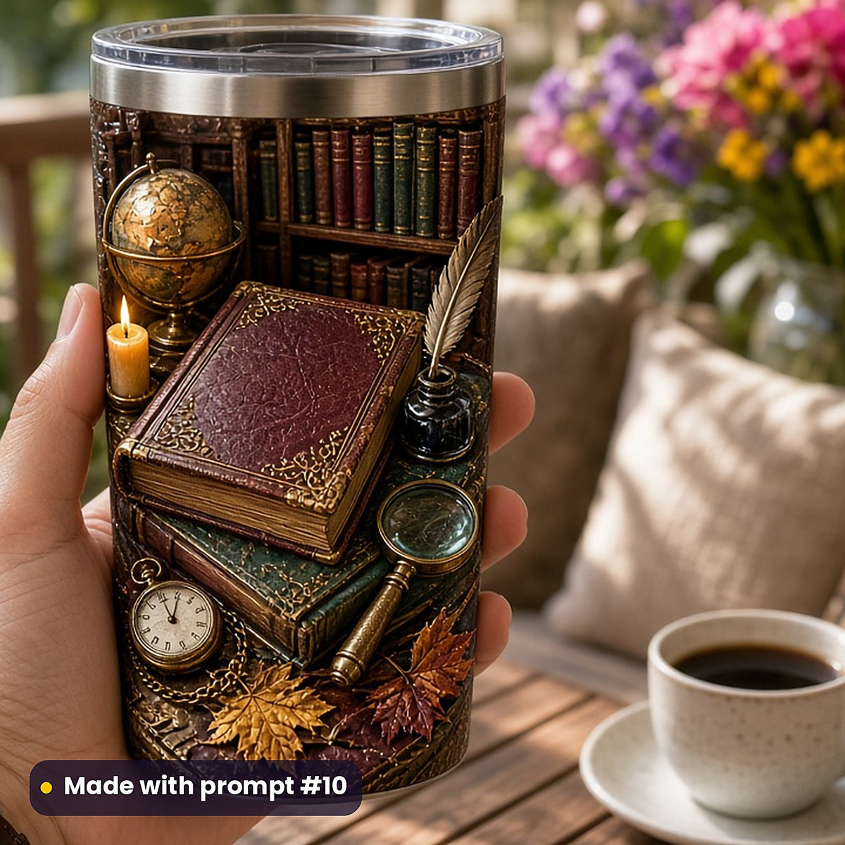 Dark Academia, Painterly & Handmade Collection: realistic UV-printed mockup, made with prompt #10
