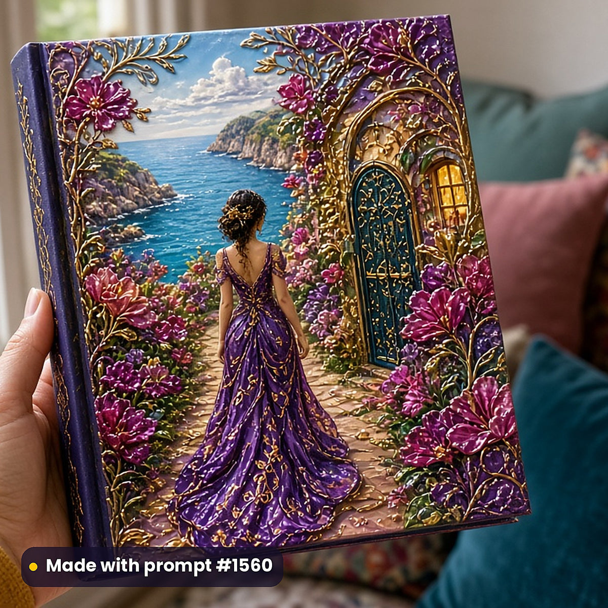 2,500 Fantasy Sci-Fi Saga Art Prompts Bundle: Made with prompt #1560 – realistic UV-printed mockup (Luxury Premium — Iconic Masterpiece)