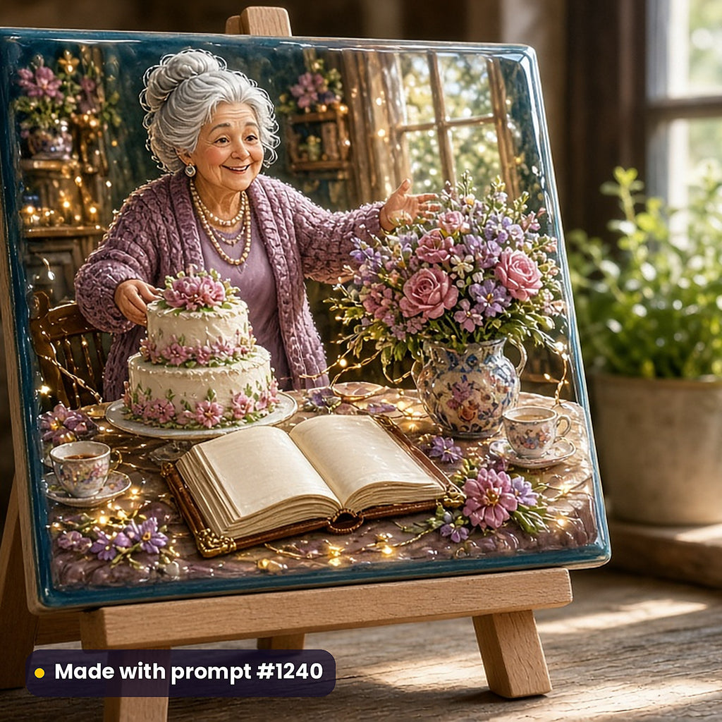 2,500 Gift Book Art Prompts Bundle: Made with prompt #1240 – realistic UV-printed mockup