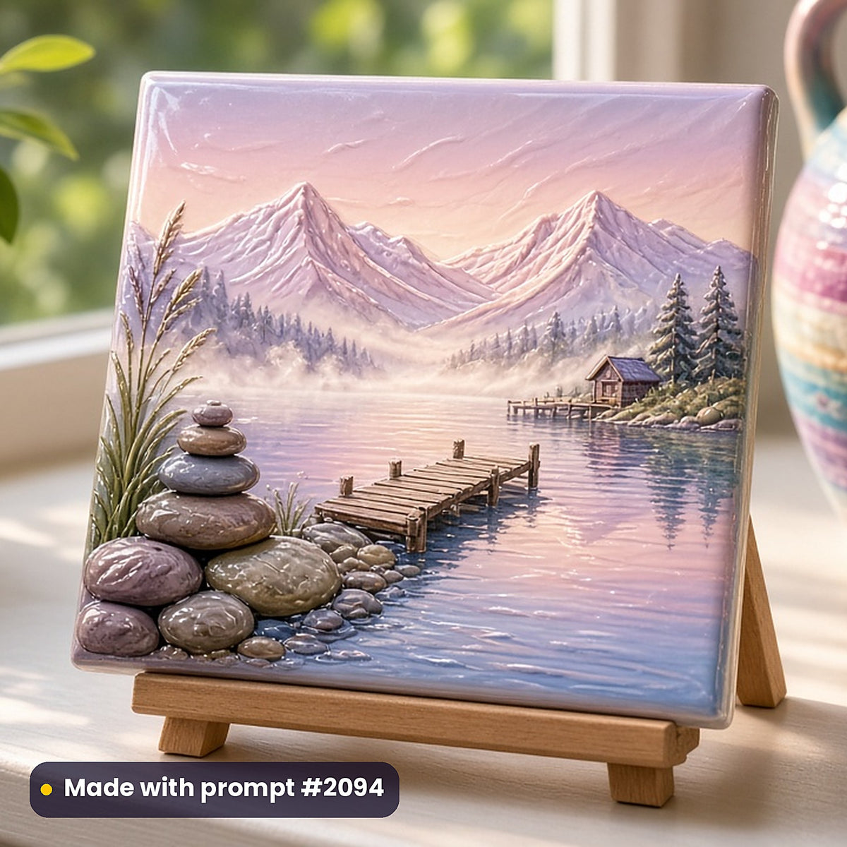 2,500 Non-Fiction Lifestyle Art Prompts Bundle: Made with prompt #2094 – realistic UV-printed mockup