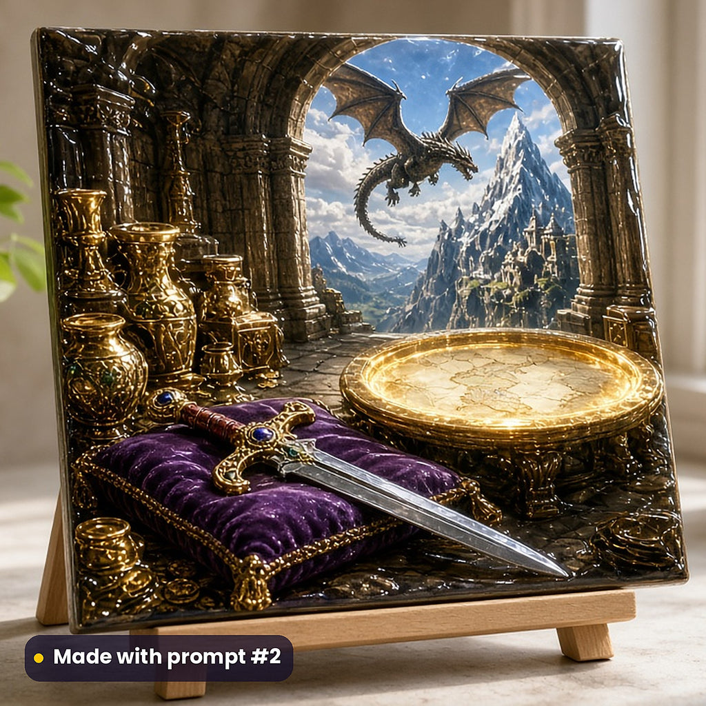 Fantasy, Sci-Fi & Saga Starter Pack: realistic UV-printed mockup, made with prompt #2