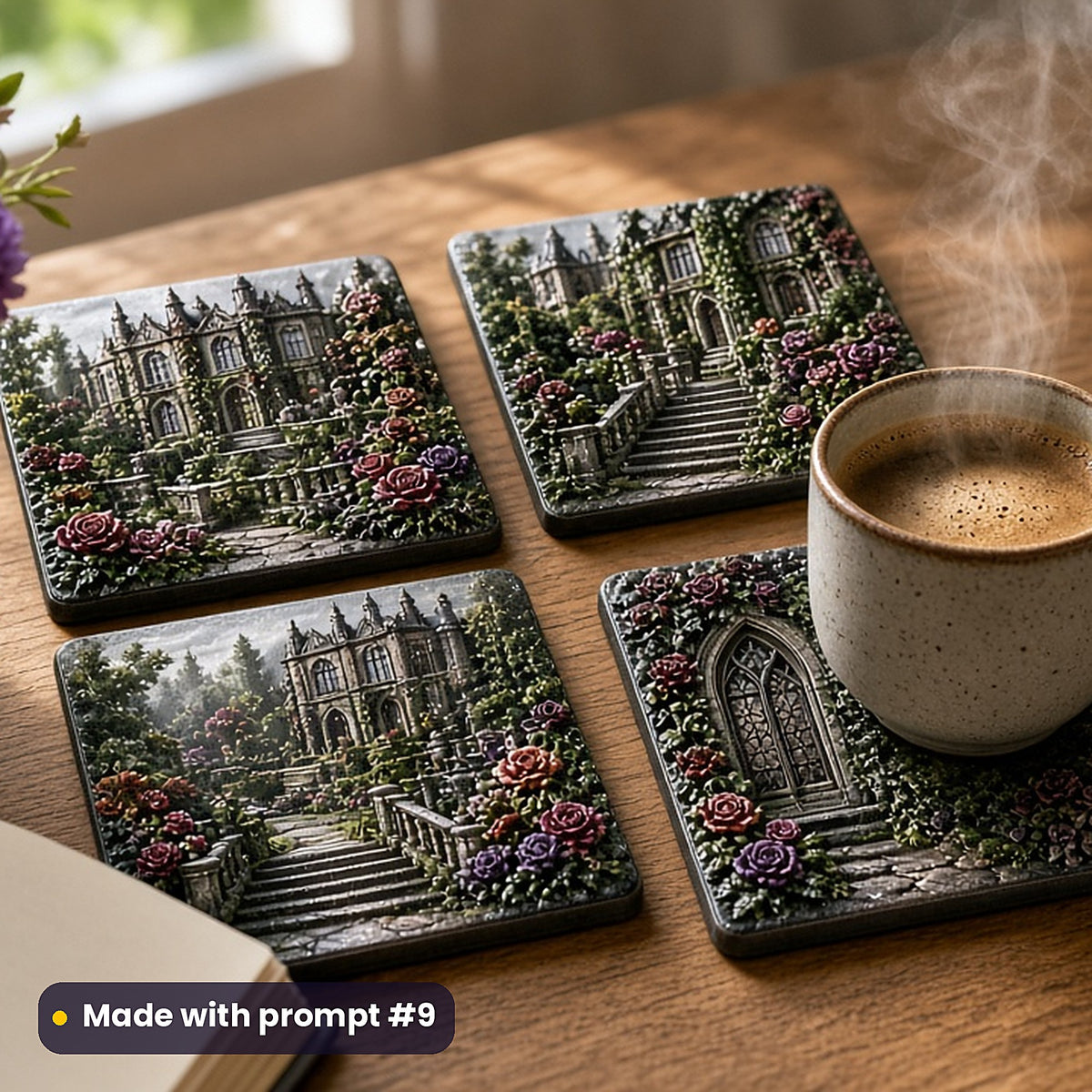Gothic, Steampunk & Academia Starter Pack: realistic UV-printed mockup, made with prompt #9