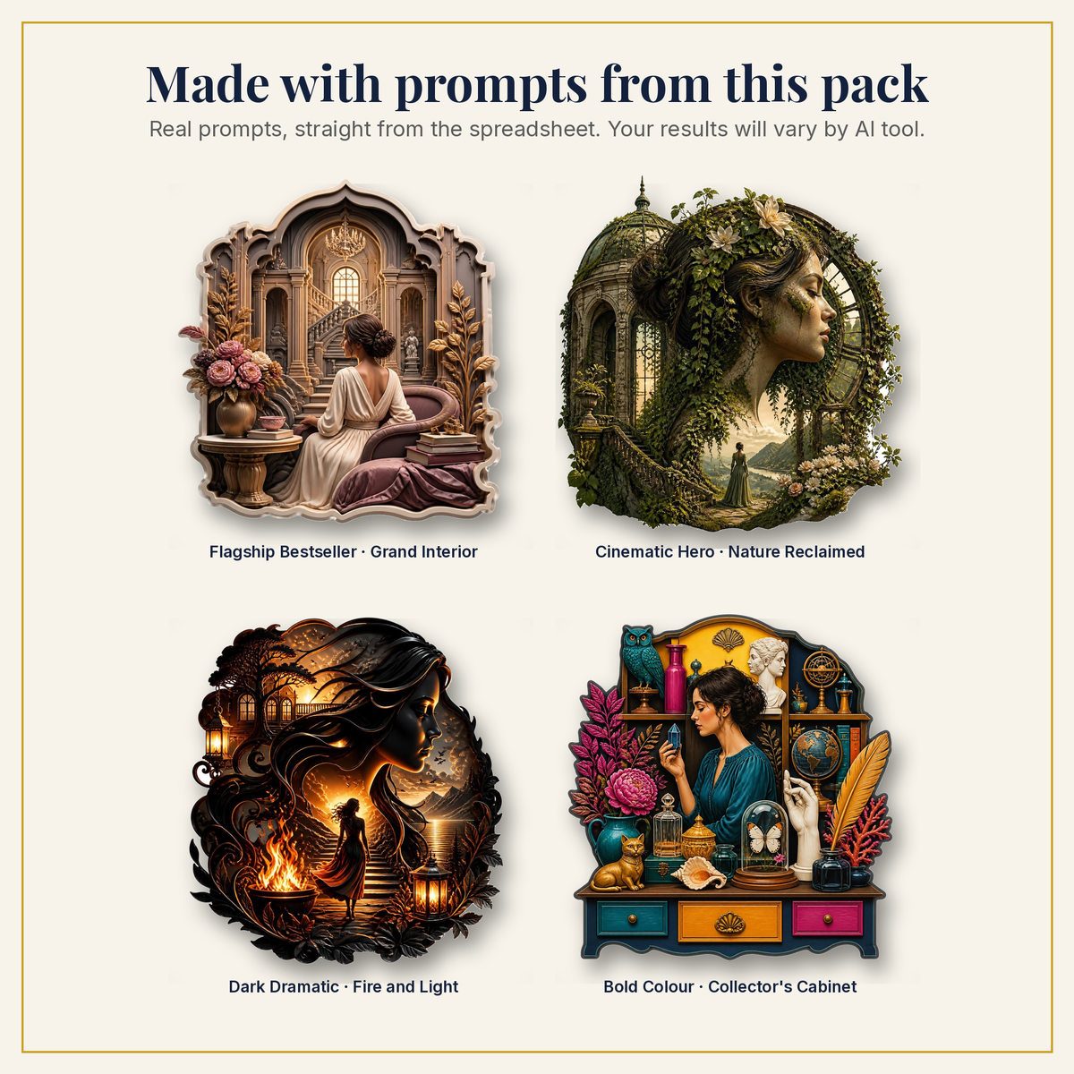 Sample artwork made with prompts from this pack