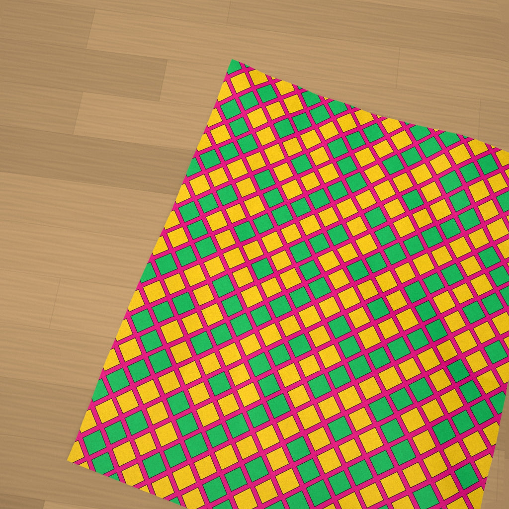Harlequin Gold Grid Sherpa Fleece Blanket styled in a cosy room