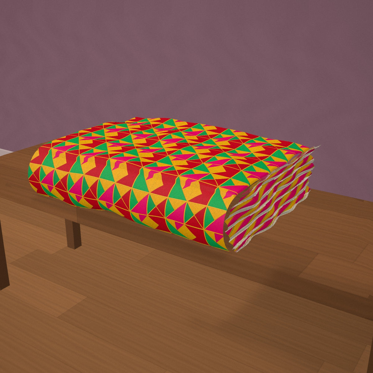 Jewel Block Quilt Sherpa Fleece Blanket styled in a cosy room