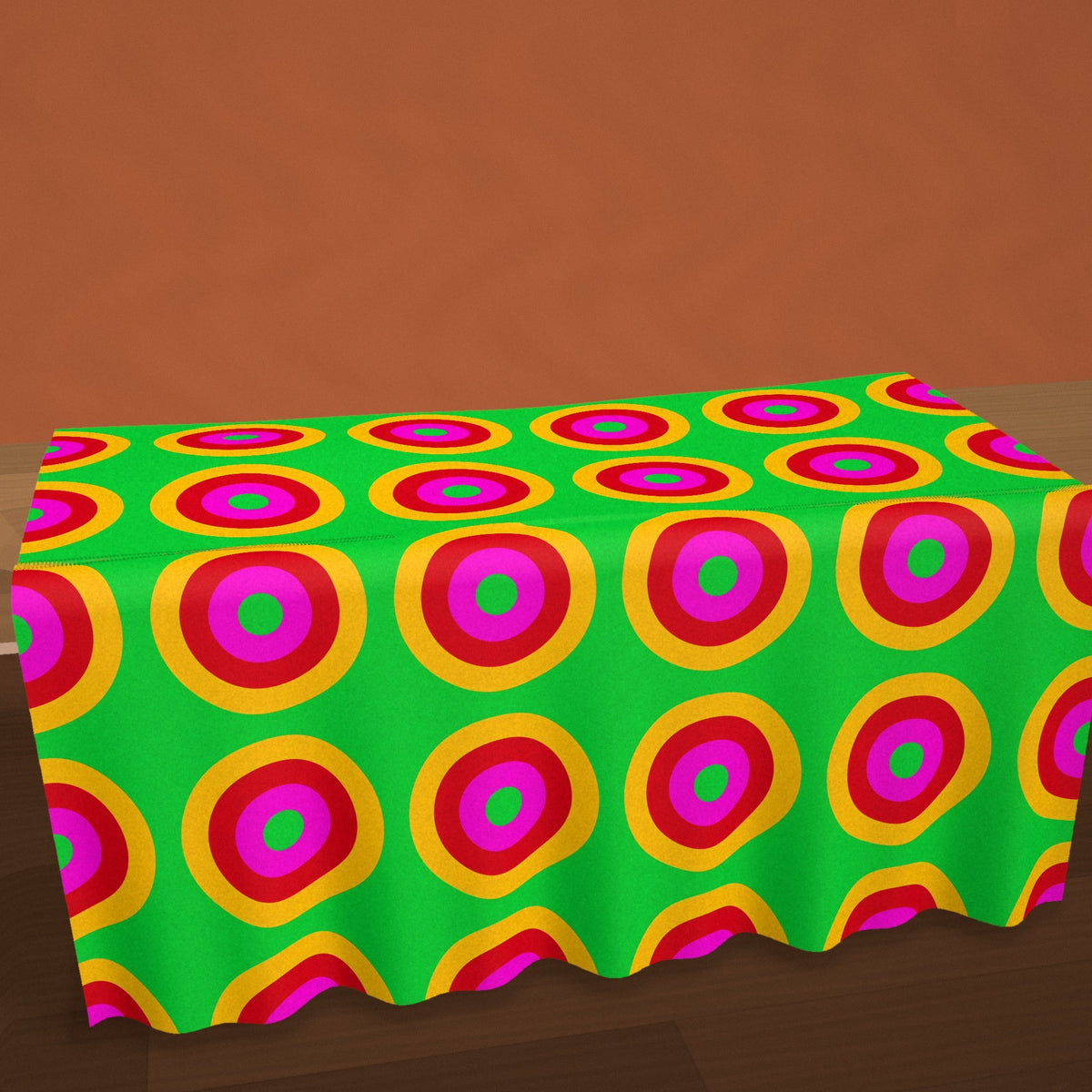 Giant Op-Art Jewel Rings Sherpa Fleece Blanket styled in a cosy room