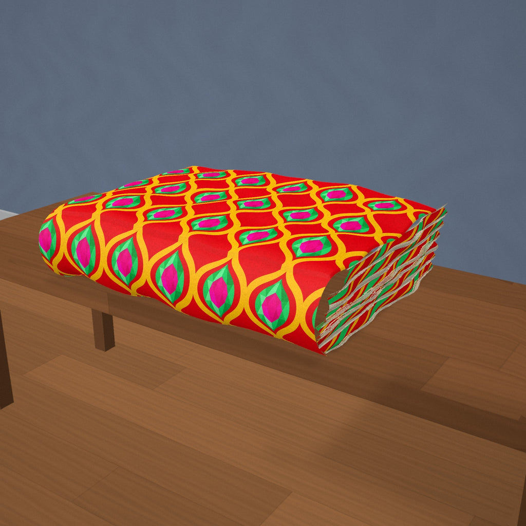 Grand Gold Ogee Lattice II Sherpa Fleece Blanket styled in a cosy room