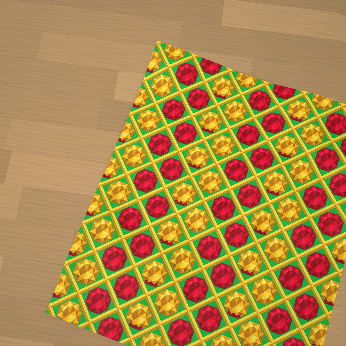 Giant Prism Diamond Lattice Sherpa Fleece Blanket styled in a cosy room